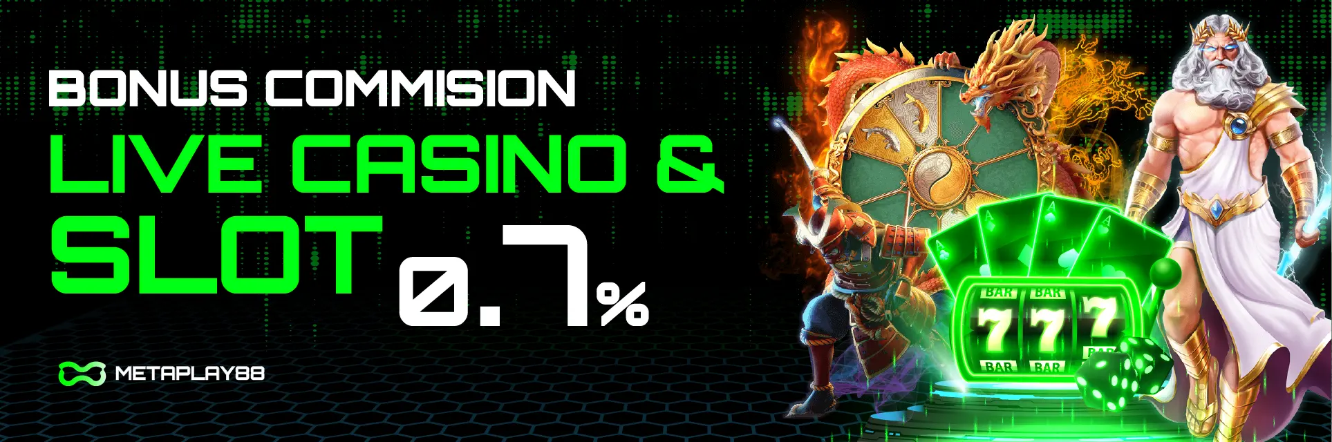 BONUS REBATE MINGGUAN 1% HANYA DI METAPLAY88